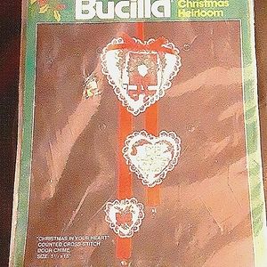 Christmas Door Chime Kit Bucilla In Your Heart Heirloom 5 1/2 x 15 in